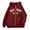 Red, variant on New York Zip Up Hoodies for Women Letter College Sweatshirts with Pockets