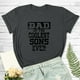thumbnail image 2 of Camiseta del día del padre Camiseta de manga corta con estampado de letras de verano para hombre y mujer Regalo para el padre Pompotops  hfajkhk132094, 2 of 7