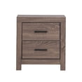 thumbnail image 4 of Simple Relax 2 Drawers Wooden Nightstand in Barrel Oak, 4 of 5