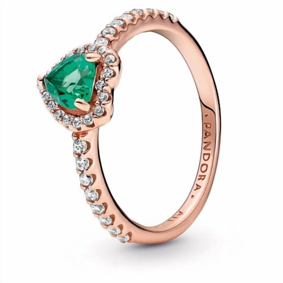 Pandora Sparkling Elevated Heart Ring