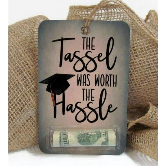 Graduation Money Holder, Card & Cash Gift Box for College, Wooden Graduation Gift with Keepsake Display, Creative Graduation Party Decor, Excluding Cash