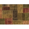 thumbnail image 1 of Ahgly Company Indoor Rectangle Patchwork Brown Transitional Area Rugs, 8' x 12', 1 of 4