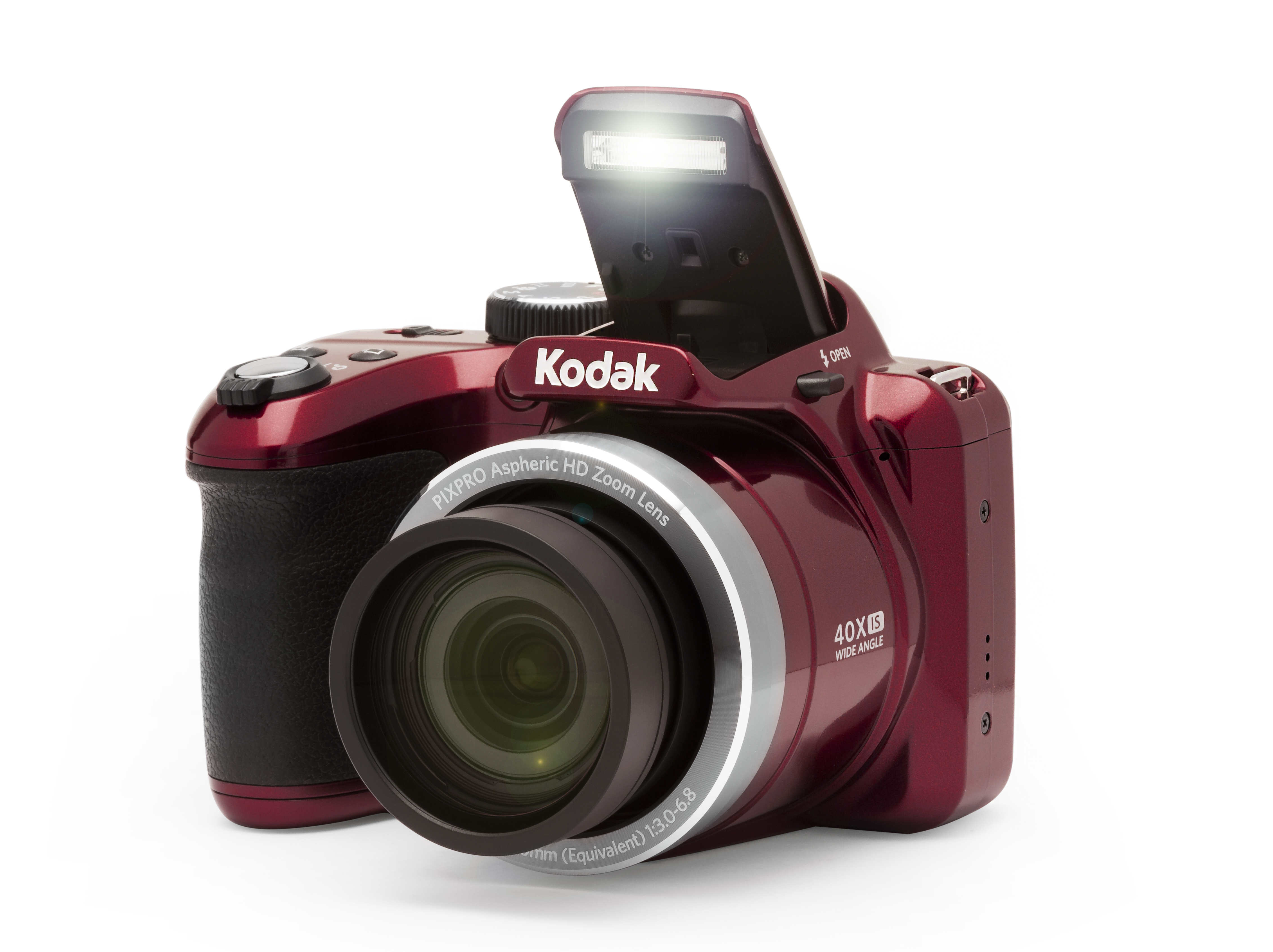 KODAK PIXPRO AZ401 Bridge Digital Camera - 16MP 40X Optical Zoom HD720p video (Red) - image 12 of 15
