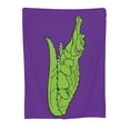 thumbnail image 1 of Green Crocodile Throw Blanket, Super Soft Anti-Pilling Flannel Bed Blankets, 40"x30", 1 of 8