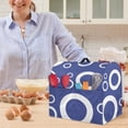 thumbnail image 6 of FOR U DESIGNS Circle Blue Stand Mixer Cover compatible with Kitchen Aid Mixer Portable Mixer Dust Covers Multi Pockets Compatible with Kitchen Aid 6-8 Quart Bowl Lift - L, 6 of 8