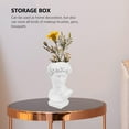 thumbnail image 3 of COSMOBETTY White Synthetic Resin Flower Vase for Decor Storage Box Pen Holder 9273515, 3 of 8