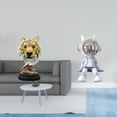 thumbnail image 2 of Escultura de mesa,Escultura de cabeza de tigre,estatua moderna de mesa,Figura decorativa de cabeza de animal de resina para escritorio,Figura de escritorio,Estatua de astronauta para, 2 of 8