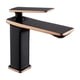 thumbnail image 1 of Mezclador de lavabo frío y caliente de cobre puro, negro con oro rosa, mezclador de agua fría y caliente para lavabo doméstico, 1 of 5