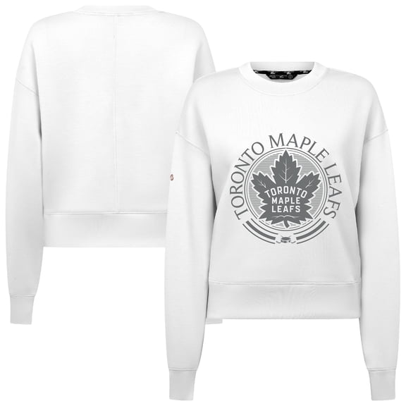 Women's Levelwear White Toronto Maple Leafs Slate & Snow Sponge Tri-Blend Sweatshirt