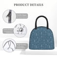 thumbnail image 4 of Rateoe Chemical Formulas And Objects Pattern Lunch Bag Women, Lunch Box, Lunch Bag, Small Leakproof Lunch Tote Large Capacity Reusable Insulated Cooler Lunch Container, 4 of 6
