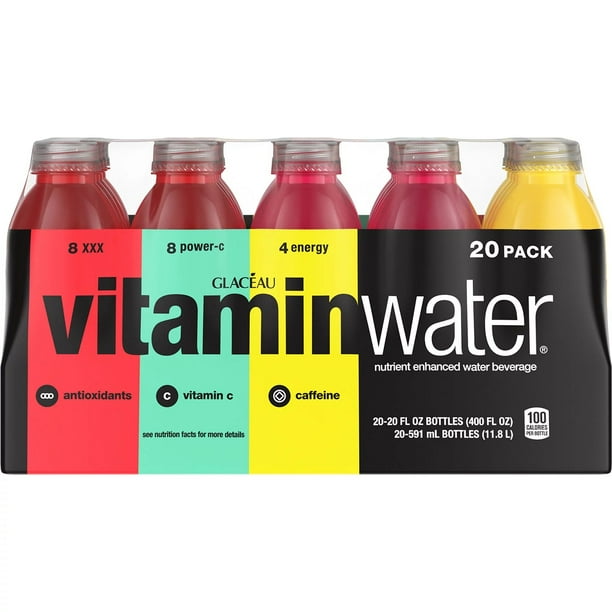 Glaceau Vitaminwater Variety Pack, 20 Fluid Ounce (Pack of 20