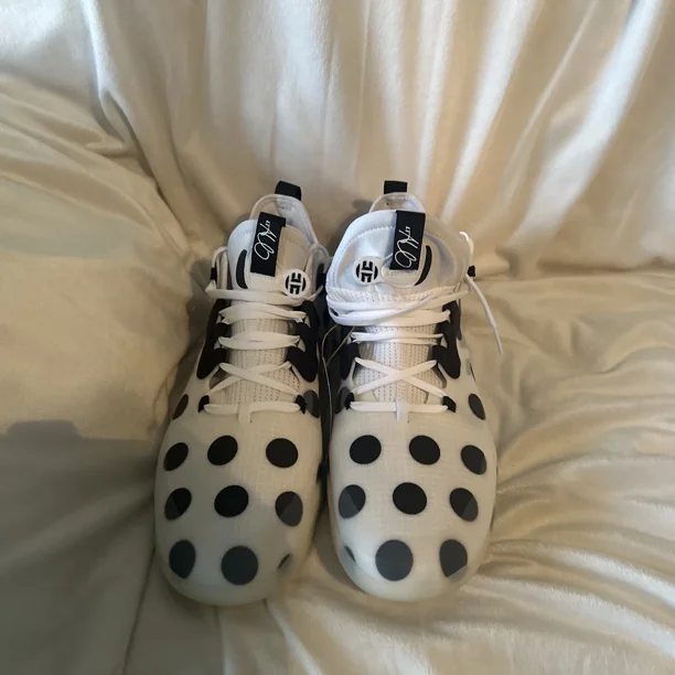Size 13.5 Mens Adidas Harden Vol.5 Futurenatural Polka Dot Basketball GW5349