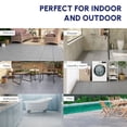 thumbnail image 3 of Noble House 12" Pebble Plastic Interlocking Deck Tiles, Waterproof Anti-Slip Outdoor Flooring, Gray, 12 PCS, 3 of 15