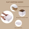 thumbnail image 4 of 30 Pack 9x6x4 Shipping Boxes, White Corrugated Cardboard Mailer Box for Packing Small Business, 4 of 8