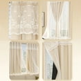 thumbnail image 3 of Ins Lace Curtains Window Hanging Curtains Living Room Bedroom Blackout Drape Double Layers Romantic Windows Sheer Drapes, 3 of 10