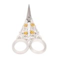 thumbnail image 3 of Embroidery Scissors, Stainless Steel Comfortable Grip Ergonomic Handle Fine Workmanship Small Scissors  For Knitting, 3 of 8