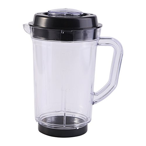 Juicer Blender Pitcher, 33oz Water Milk Cup Holder Plastic Milk Fruit Vegetable Mixer Accessories Food Processor Mugs With Handle Juicer Mixer Pitcher Replacement Parts For Magic Personal Blender P 11020532