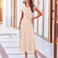 thumbnail image 5 of FJUCHAI Women's 2 Piece Summer Outfits Dressy Casual Knit Short Sleeve Top+ High Waist Skirt Set S-XL, 5 of 7