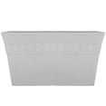 thumbnail image 1 of maceta 19" x 11" plástico jardinera gris (194014), 1 of 6