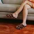 thumbnail image 3 of Psesaysky Mexican Pumpkin Skull Print Indoor House Slipper for Woman Closed Toe Slide Lightweight Material Bedroom Shoes for Winter, Size 10.5-11.5, 3 of 7