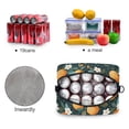 thumbnail image 4 of FORMRS Reusable Lunch Bag for Work School Leakproof Insulated Cooler with Adjustable Shoulder Strap, Green Oranges, 4 of 6
