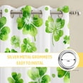 thumbnail image 6 of St. Patrick's Day Kitchen Curtains Window Panels, Watercolor Lucky Shamrock Polka Dots Green Insulated Window Treatment Curtain, Grommet Curtains for Bedroom/Living Room/Bathroom, 2 Piece 42"Wx45"L, 6 of 8