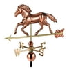 Good Directions Smithsonian Running Horse Weathervane, Pure Copper - 32"L