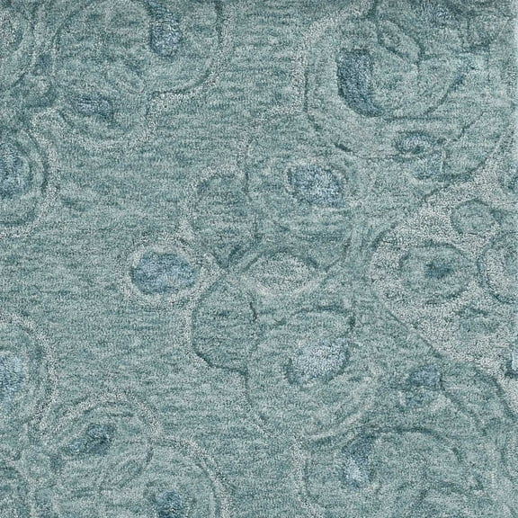 102" X 138" X 0.'5" Seafoam Wool / Viscose Rug
