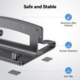 thumbnail image 4 of TECKNET BASICS Vertical Laptop Stand, Adjustable Aluminum Holder fits up to 17.3" Laptops, Non-Slip Silicone Base for MacBook/Dell/HP - Silver, 4 of 8