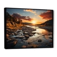 thumbnail image 2 of Designart "Pennsylvania Sunset horizon" Landscapes Floater Framed Wall Art Living Room, 2 of 7