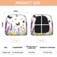 thumbnail image 3 of Butterfly and Flower Seat Covers for Dining Room Chairs Set Of 6,Stretch Printed Washable Chair Seat Cover with Elastic Ties and Button,Removable Waterproof Couch Cushion Covers, 3 of 6