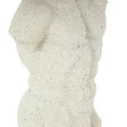 thumbnail image 5 of 10" x 16" White Polystone Textured People Sculpture with Black Speckles, by DecMode, 5 of 9