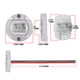 thumbnail image 4 of Luz interior de cabina 6LED 12V Luz redonda para barco para yate (blanco) Rojo Verde, 4 of 5