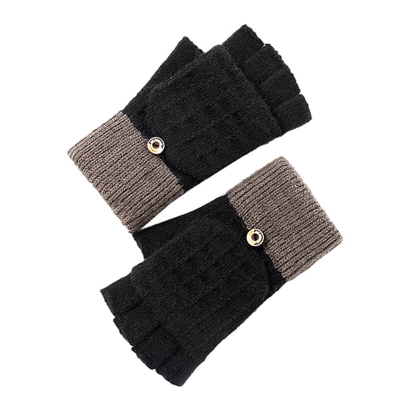 Women's Gloves Mittens Knitted Gloves Thickened And Velvet Screen Cycling Cold Proof Plush Couple'S Warm Woolen Gloves, Women's Accessories Gloves Mittens