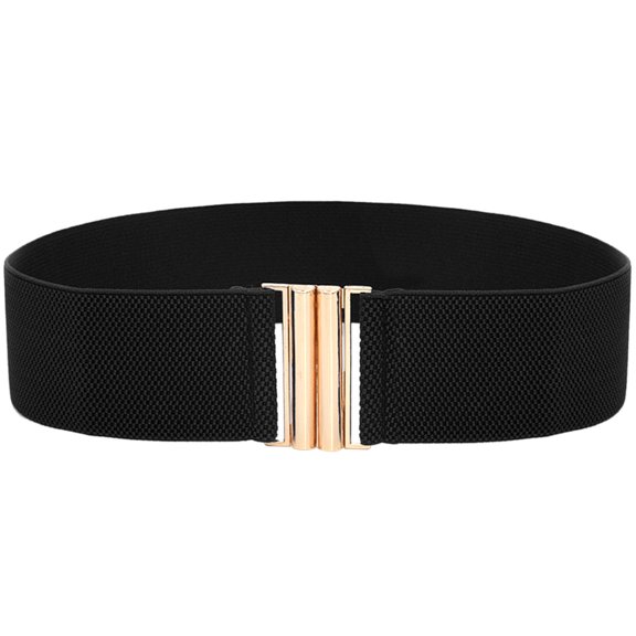 lixuesong Stretchy Traditional Waist Chain Solid Color Belt for Women Prom Banquet Club Party Hot Girl Oversize Elegant Woven Belt