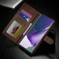 thumbnail image 7 of Galaxy Note 20 5G Case, PU Leather Wallet Folio Flip Magnetic Buckle Slim Back Cover Built-in Card Holder Slot and Stand for Samsung Galaxy Note 20 5G (Brown), 7 of 7