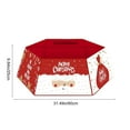 thumbnail image 3 of Cinvoph 32" Christmas Tree Base Foot Covers Tree Skirt Ornaments Decorative Storage Box With Bow Merry Christmas for Xmas Tree Decoration, E, 3 of 6