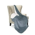 thumbnail image 2 of Legacy Decor Solid Grey Color Fur Fleece Sherpa Throw Blanket 50" x 60", 2 of 3