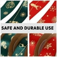 thumbnail image 4 of Raindrops Crafting Polyester Ribbons Red and Green for Craft Enthusiasts 4 Rolls 25mm Width, 4 of 8