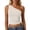 White#25, variant on HAJWOH Women's One Shoulder Tank Tops Double Lined Sleeveless Slim Fit Cropped Tee Shirt Y2k Tops