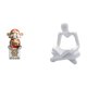 thumbnail image 1 of Escultura Abstracta De La Suerte "Pensador De La Fortuna", Figura Creativa Para Decoración De Sala De Estar En Año Nuevo., 1 of 8