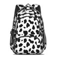 thumbnail image 2 of Cow Print Pattern Backpack for School, Cute School Bag with Adjustable Shoulder Straps and Padded Back, 16.9"x12.6"x5.9", 2 of 3