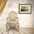 thumbnail image 3 of OToole, Tim 32x23 Gold Ornate Wood Framed with Double Matting Museum Art Print Titled - Distant Shore II, 3 of 4