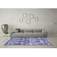 thumbnail image 3 of Ahgly Company Indoor Rectangle Abstract Blue Modern Area Rugs, 8' x 12', 3 of 4