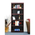 thumbnail image 4 of Kingfisher Lane Traditional 72" Tall 5-Shelf Wood Bookcase in Cherry, 4 of 5