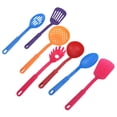 thumbnail image 1 of Bienvenido Juego de utensilios de cocina de plástico de 7 piezas, espátula antiadherente, cuchara para sopa, colador de fideos, utensilios de cocina, 1 of 8