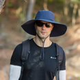 thumbnail image 2 of Sombrero de sol para hombre Protección UV 12CM Sombrero de safari de ala ancha Sombrero de pescador al aire libre de verano Sombrero de arbusto Sombrero de jardín Sombrero de arbusto Sombrer JFHHH pequeña, 2 of 5