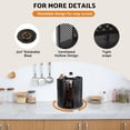thumbnail image 4 of Rotating Paper Cup Dispenser, Cup Holder with 4 Compartments, Disposable Coffee Cup Dispenser Removable, Plastic Cup Storage & Lid Holder for Countertops, Kitchen, Coffee Stations (Black), 4 of 8