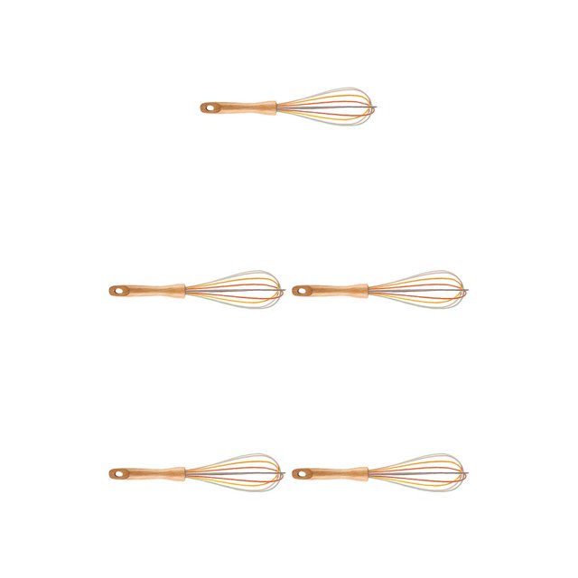 Yuarrent Batidor de silicona batidor de huevos Manual mango de batidora de crema de de mano herramienta de cocina para hornear Type8 NO8 Yuarrent CBP024390