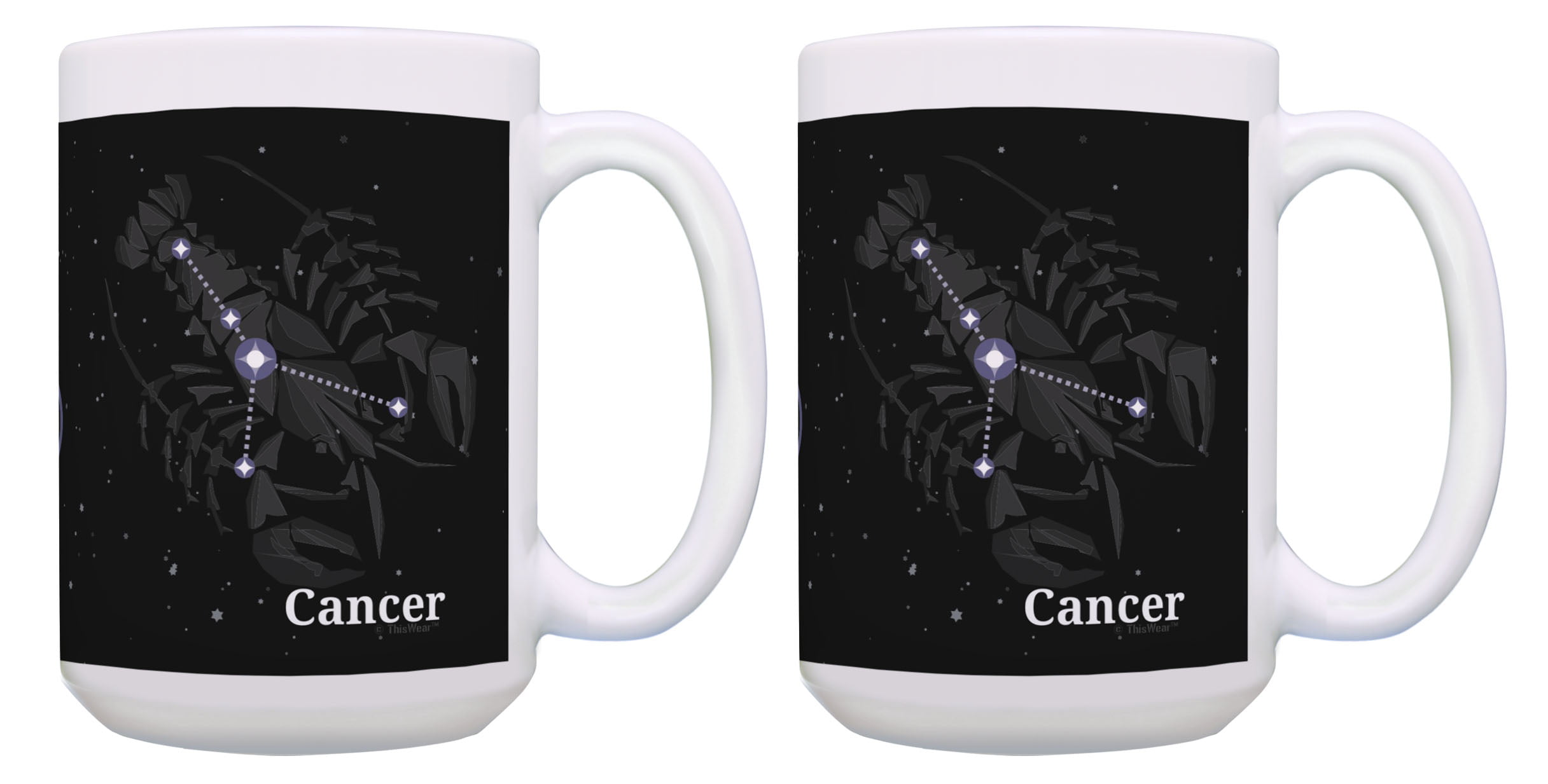 coffee or tea cup for star sign gift stars star seeds moon Cancer zodiac sign constellation Mug 11oz